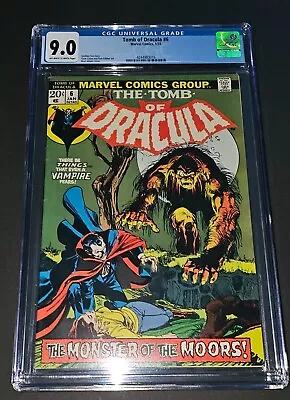 Buy Tomb Of Dracula #6 Cgc 9.0  Neal Adams  Vampire Marvel Comics 1973 • 92.42£