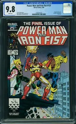 Buy Power Man And Iron Fist #125 CGC 9.8 1986 Last Issue! RARE! WP! M12 319 Cmm • 306.76£