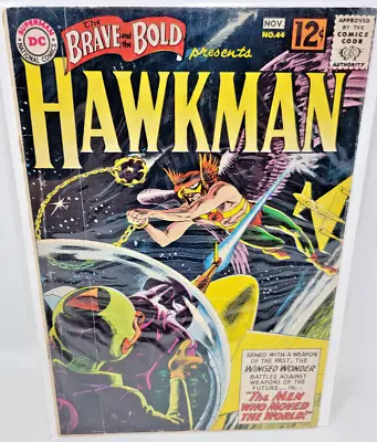 Buy BRAVE AND THE BOLD #44 1962 DC 3.5 Joe Kubert Cover Art HAWKMAN • 23.10£