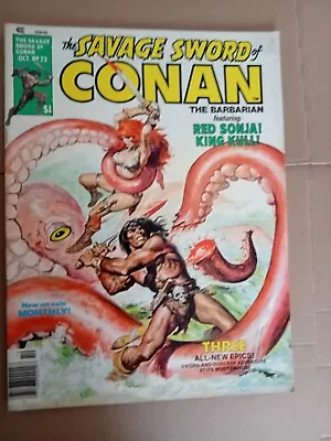 Buy The Savage Sword Of Conan The Barbarian # 23. (1977 Marvel) Curtis Magazine VF  • 12.50£
