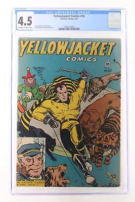 Buy Yellowjacket Comics #10 - Charlton Comics 1946 CGC 4.5 Ken Battefield Art • 356.46£