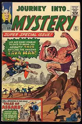 Buy Journey Into Mystery #97 1963 (VG+) 1st Lava Man! 1st Surtur! Odin Origin! L@@K! • 93.96£