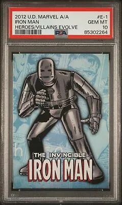 Buy 2012 Ud Avengers Assemble Heroes Evolve #e-1 Iron Man Pop 5 Psa 10 N3829039-264 • 17.70£