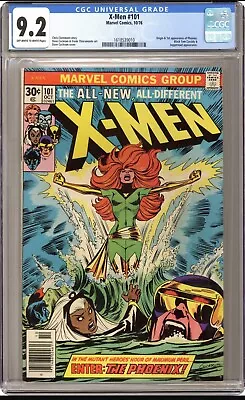 Buy X-MEN #101 CGC 9.2  (OW/WH) First Appearance Of Phoenix Marvel 1976 • 893.10£