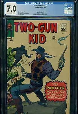 Buy TWO GUN KID #77 CGC 7.0 FN/VF Marvel Comics BLACK PANTHER PROTOTYPE Pre FF #52 • 388.30£