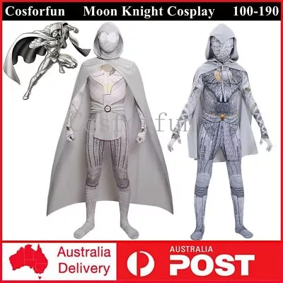 Buy Kids Adults Moon Knight Marc Spector Costume Cosplay Jumpsuit Outfits Book Week • 25.29£