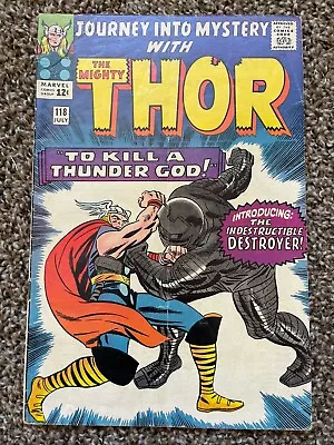 Buy Journey Into Mystery Thor 118 1st The Destroyer KEY Odin Sleep & Loki 1965 🔑 • 62.12£