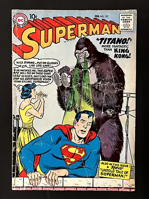 Buy Superman #127 (1st Series) DC Comics Feb 1959 1st Appear Titano • 23.30£