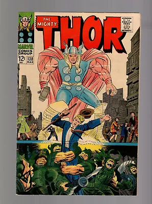 Buy THOR #138 KEY 1st APPEARANCE ORIKAL CLASSIC JACK KIRBY COVER • 9.31£