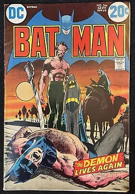 Buy BATMAN #243 + #244 DC Comics Lot Neal Adams Ra's Al Ghul Talia VG 4.0 Not CGC • 100.92£
