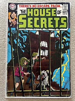 Buy HOUSE OF SECRETS #81 (1969) VG/FN DC Comics 1st Abel As Horror Stories Begin • 45.04£