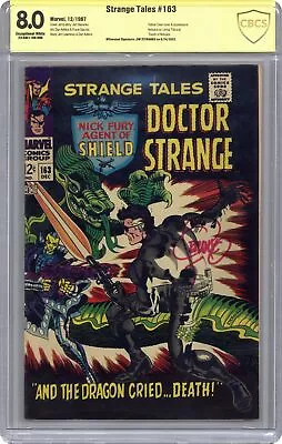 Buy Strange Tales #163 CBCS 8.0 SS Jim Steranko 1967 23-0AE1106-088 • 225.22£