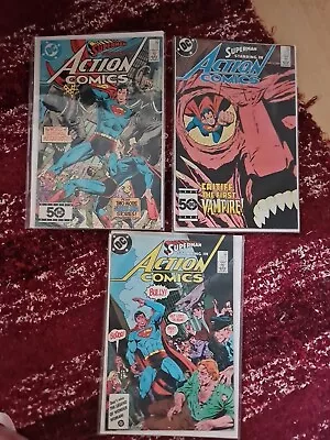 Buy 3 X Action Comics DC Superman Bundle Issue 572 577 578 Comics  • 10.99£