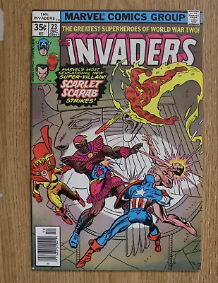 Buy The Invaders #23 (Marvel, 1977) 1st App Of Scarlet Scarab VF/NM • 19.41£