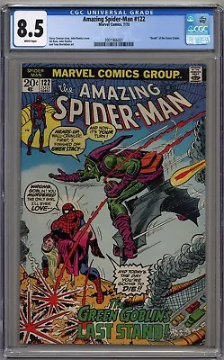 Buy Amazing Spider-man #122 Cgc 8.5 White Pages Marvel Comics 1973 • 368.89£