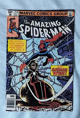 Buy Amazing SpiderMan #210  1980 1st App. Madame Web • 89.31£