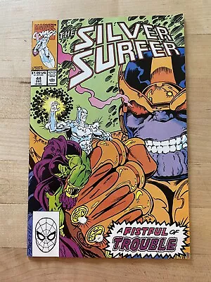 Buy Silver Surfer #44 - 1st Infinity Gauntlet W/thanos! Marvel Comics, Drax, Mcu! • 38.83£