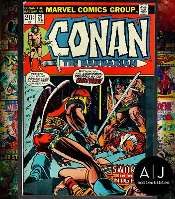 Buy Conan The Barbarian #23 VF 8.0 (Marvel) 1973 Red Sonja | Mark Jewelers MJ Insert • 232.94£