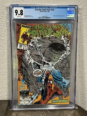 Buy Amazing Spider-man #328 1990 Marvel Cgc 9.8 Hulk Todd Mcfarlane White Pages • 97.08£