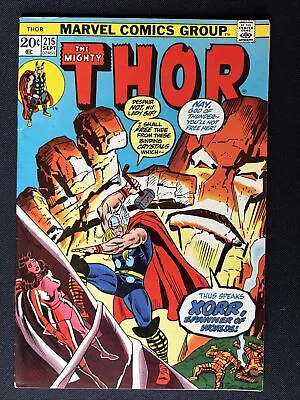 Buy Thor 215 Marvel Bronze Age (1973) Key: Origin Of Xorr The God-Jewel • 17.08£