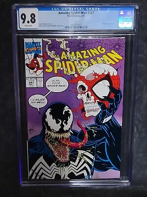 Buy Amazing Spider-Man 347 CGC 9.8 Early Classic Venom • 201.14£