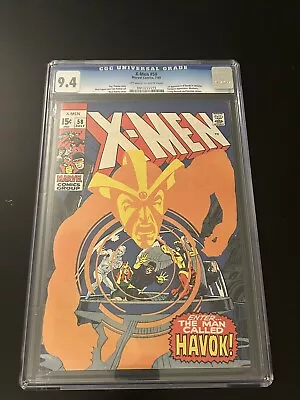 Buy X-MEN #58 CGC NM 9.4 1st Havok In Costume! Amazing Neil Adams Cover! OW/W Pages! • 1,676.70£