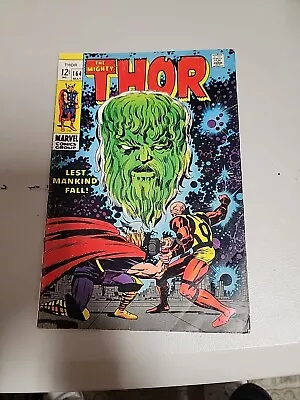 Buy Thor #164, 3rd Cameo Appearance & Origin Of HIM Adam Warlock, Marvel 1969 • 15.52£