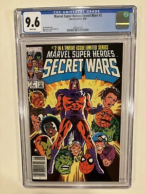 Buy Marvel Super Heroes Secret Wars #2 CGC 9.6 Newsstand - Brand New Case KEY MCU • 52.03£