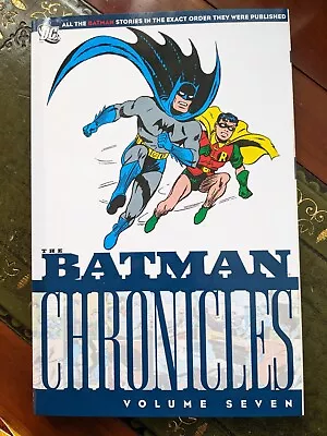 Buy Batman Chronicles Volume Seven 7 By Bill Finger Jerry Robinson Bob Kane 2009 • 5.99£
