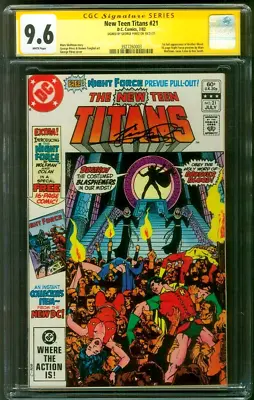 Buy New Teen Titans 21 CGC SS 9.6 George Perez 1st Brother Blood 7/1982 • 217.44£