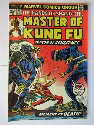 Buy The Master Of Kung Fu 21 Comic Book 1974 VF • 3.88£