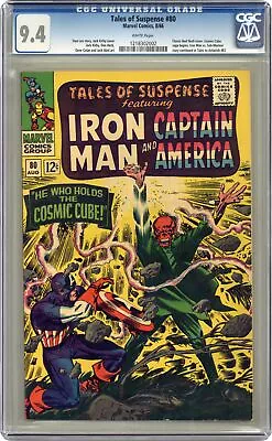 Buy Tales Of Suspense #80 CGC 9.4 1966 1218302002 2nd App. Cosmic Cube • 279.58£