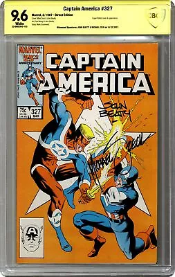 Buy Captain America #327 CBCS 9.6 SS Beatty/ Zeck 1987 22-0692A42-153 • 291.23£
