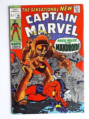 Buy CAPTAIN MARVEL #18 - CAROL DANVERS Gets Powers - Pence - Higher Grade VF- To VF • 38£