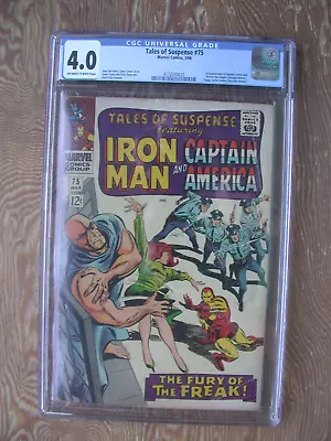 Buy Tales Of Suspense #75 CGC 4.0   1st Sharon Carter  Iron Man And Captain America • 77.66£