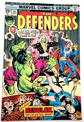 Buy Defenders #34 (1976) / Fn- /  Nebulon Dr. Strange Bronze Age Marvel Comics • 11.55£