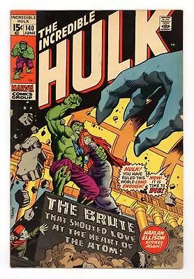 Buy Incredible Hulk #140 VG+ 4.5 1971 • 21.75£