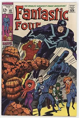 Buy Fantastic Four 82 Marvel 1969 FN VF Stan Lee Inhumans Black Bolt Medusa • 38.44£