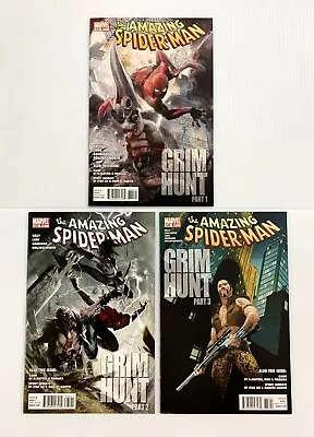 Buy The Amazing Spider-Man (1999 Series) #634 635 636 GRIM HUNT PART 1 2 & 3 LOT SET • 23.29£