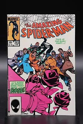 Buy Amazing Spider-Man (1963) #253 Rick Leonardi Cover & Art 1st App Of Rose FN/VF • 9.71£