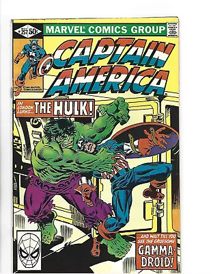 Buy Captain America # 257 * The Hulk! * Marvel Comics * 1981 • 2.33£