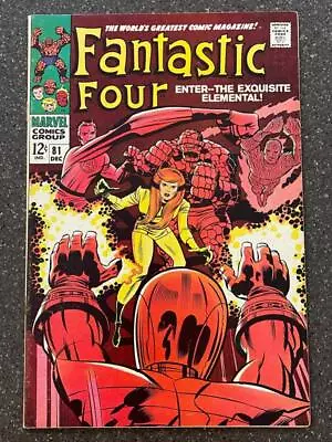 Buy Fantastic Four #81 Crystal Joins The Fantastic Four 1968 Marvel Comics VF • 31.06£