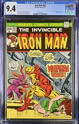 Buy Iron Man #62 - Cgc 9.4 - Wp - Nm - Whiplash Appearance • 73.78£