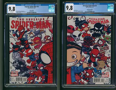 Buy Amazing Spider-Man #9 & Superior Spider-Man #32 CGC 9.8 Young Connecting Set • 208.91£