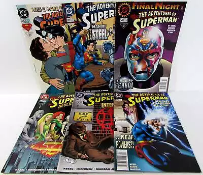 Buy Adventures Superman Lot 6 #525, 539, 540, 543, 544, 545 DC 1995 Comic Books • 16.60£