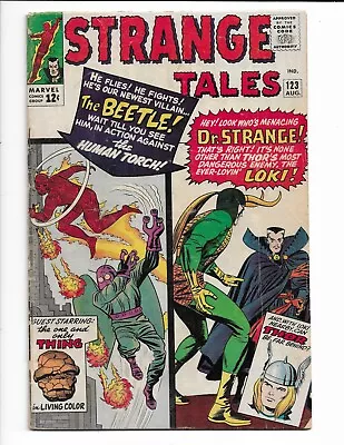 Buy Strange Tales 123 1964 Marvel Comics VG- 3.5 1st App Beetle Loki Dr. Strange • 85.58£