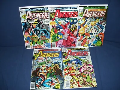 Buy The Avengers #160 - #164 Marvel Comics 1977 Newstand Copies • 31.06£