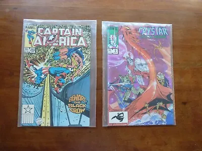 Buy 2 Marvel Comics-Saga Crystal #9,Captain America Black Crow #292 • 7.78£