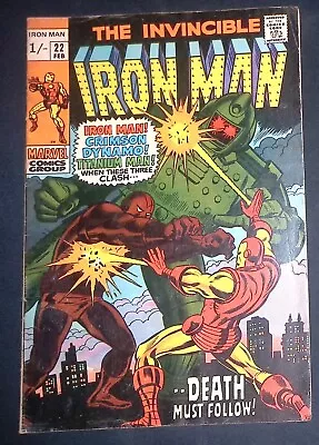 Buy Iron Man #22 Bronze Age Marvel Comics VG+ • 9.99£