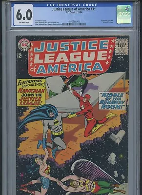 Buy Justice League Of America #31 1964 CGC 6.0 (Chip Out Of Back Corner Of Case) • 69.89£